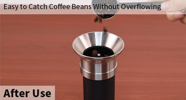 Dosing Funnel for Manual Hand Coffee Grinder, 304 Stainless Steel Coffee Grinder Stand Base Keep the Body Steady, Compatible with KINGrinder P2, TIMEMORE C3S Pro, Rsoilch