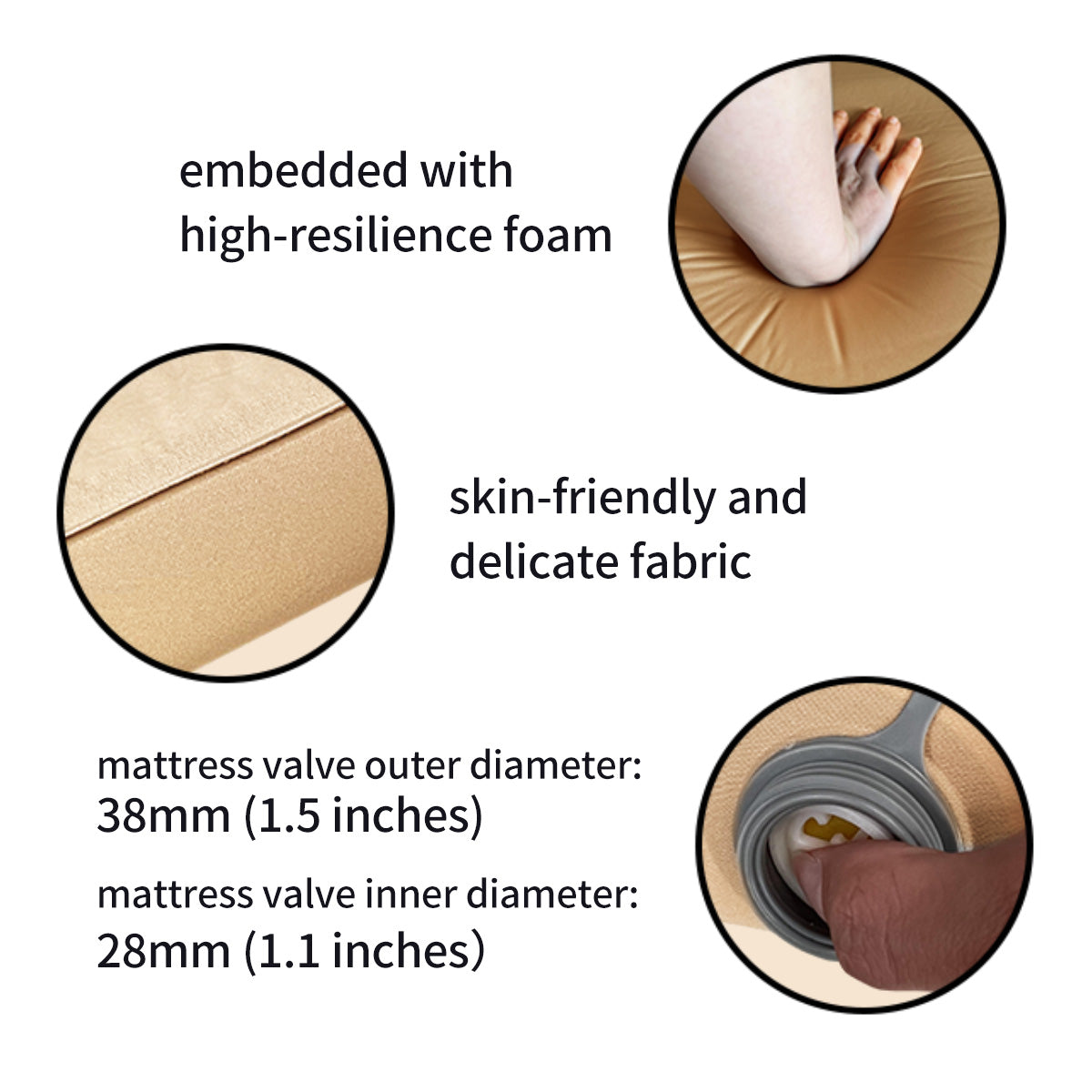 Self-Inflating High-Resilience Foam Mattress for EZUNSTUCK Rooftop Tents