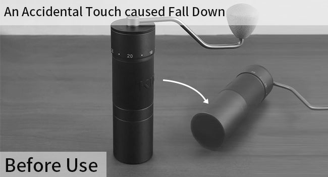 Dosing Funnel for Manual Hand Coffee Grinder, 304 Stainless Steel Coffee Grinder Stand Base Keep the Body Steady, Compatible with KINGrinder P2, TIMEMORE C3S Pro, Rsoilch
