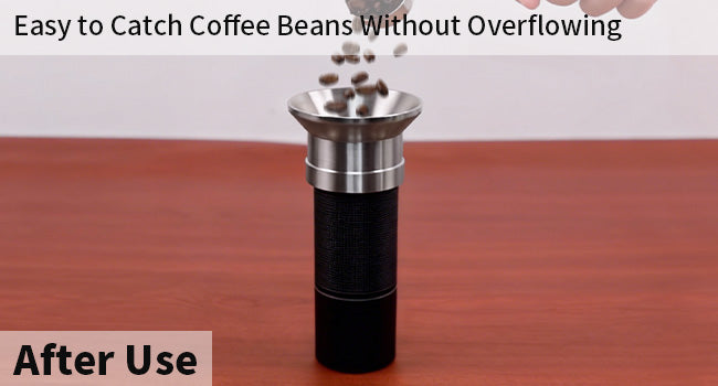 Dosing Funnel for Manual Hand Coffee Grinder, 304 Stainless Steel Coffee Grinder Stand Base Keep the Body Steady, Compatible with KINGrinder P2, TIMEMORE C3S Pro, Rsoilch