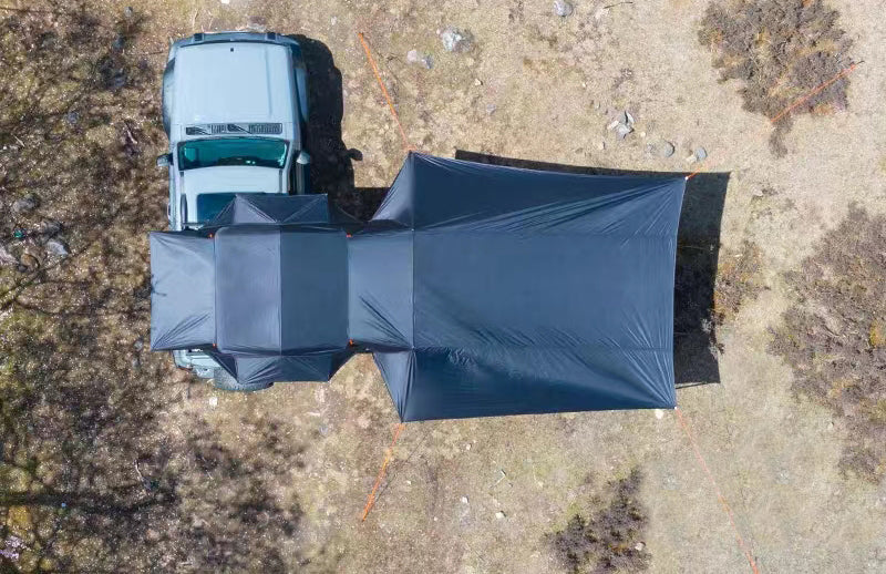 EZUNSTUCK Rooftop Tent Exclusive Accessory: Black Vinyl Waterproof Sunshade Canopy