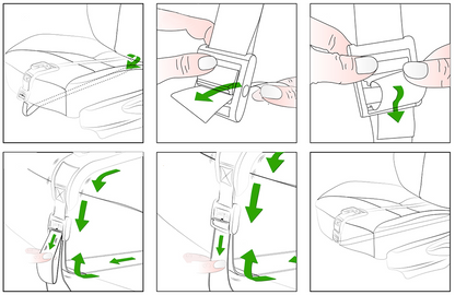 ZUWIT Preganacy Seat Belt Adjuster, Maternity Bump Belt, Comfort for Pregnant Moms Belly, Protect Unborn Baby