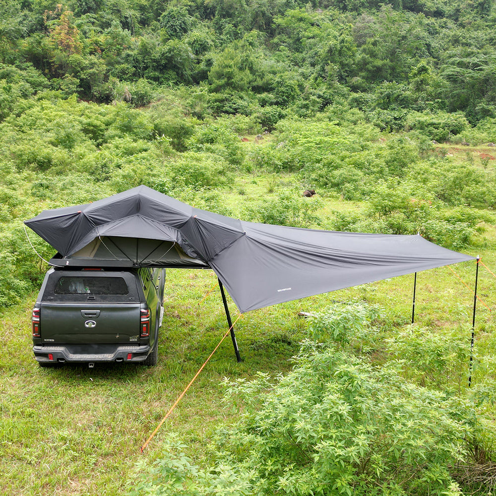 EZUNSTUCK Rooftop Tent Exclusive Accessory: Black Vinyl Waterproof Sunshade Canopy